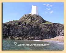 LLanddwyn lighthouse used in half-light film